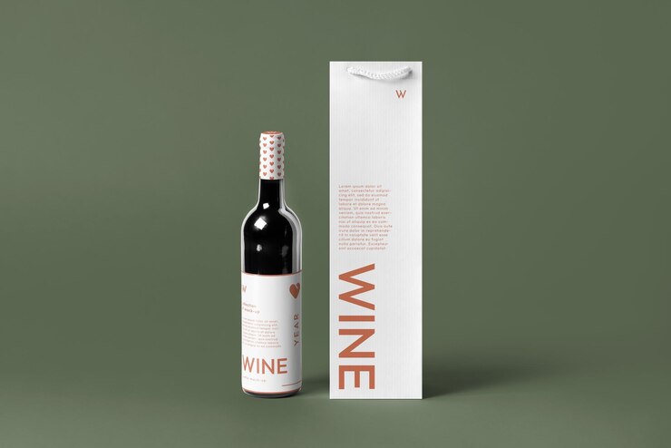 PSD 03_modelo de garrafa de amplificador de saco de vinho