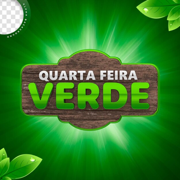 03 quarta feira verde