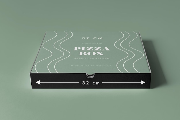 PSD 06_32 modelo de caixa de pizza