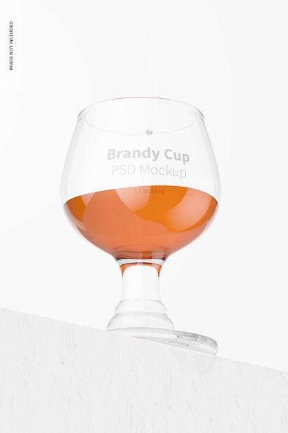 1,7 oz Glas Brandy Cup Mockup