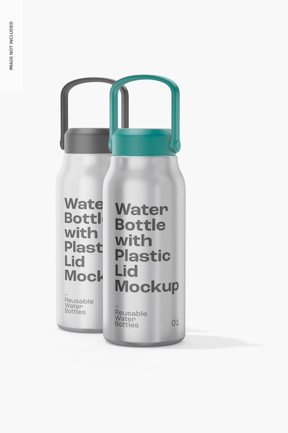 1.7L Sport Water Bottles Mockup