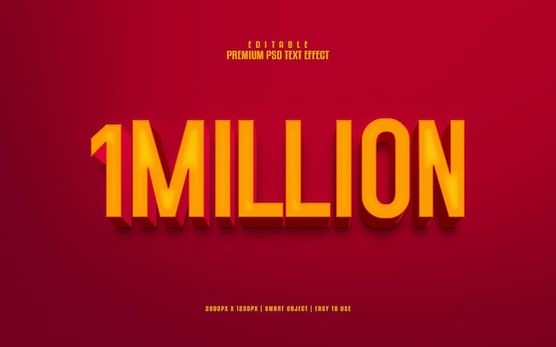 1 Million D'effets De Texte Psd Premium Modifiables