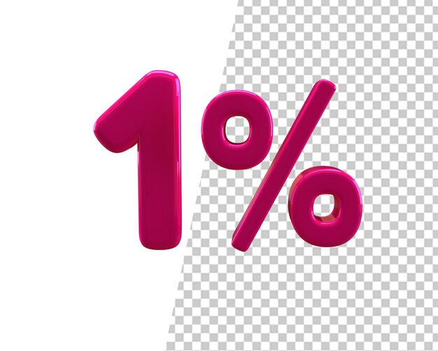 1 percento offre rendering 3d