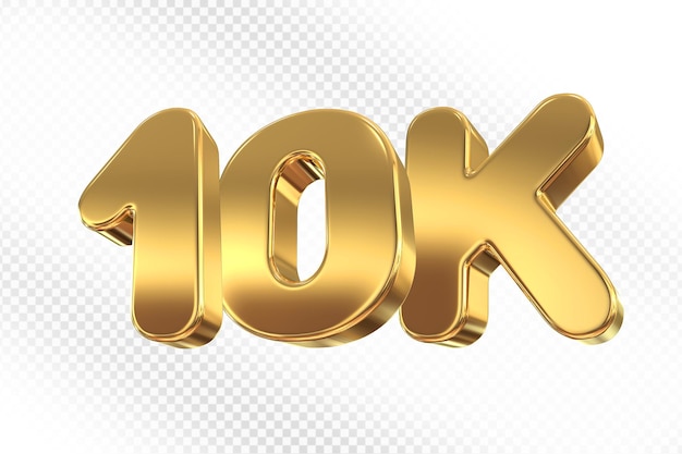 10 000 seguidores de oro