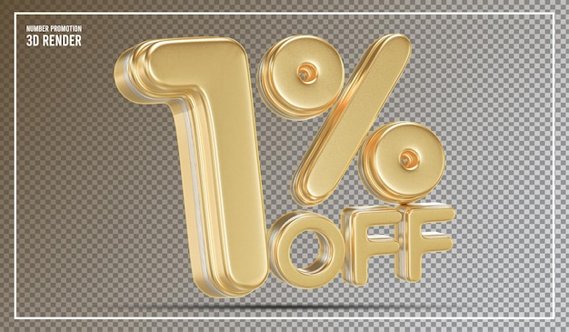 10 por ciento de descuento de oro Promoción de descuento