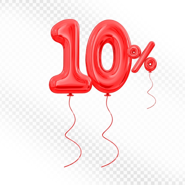 El 10 por ciento ofrece globo rojo en 3D