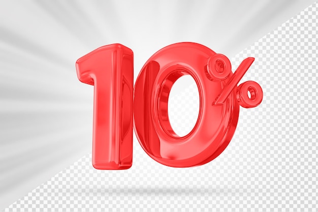 10 per cento redoffer in 3d