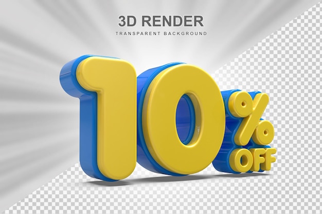10-Prozent-Angebot im 3D-Rendering