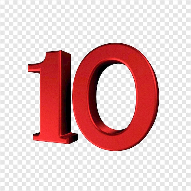 10 VERMELHO