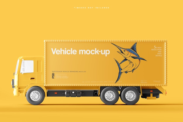 10 Wheeler Truck Mockup