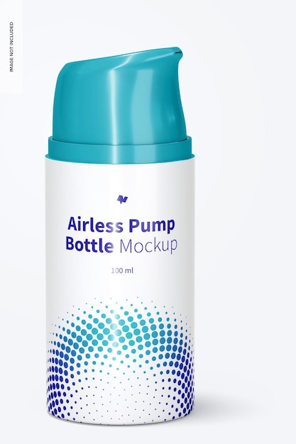 100 ml Airless Pump Bottle Mockup