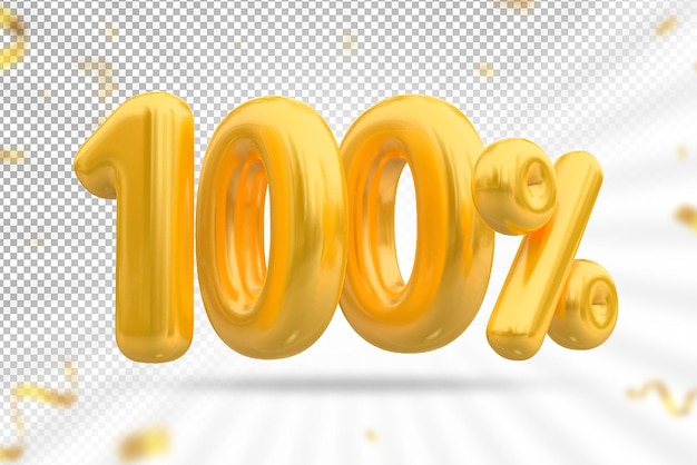 100 prozent ballons gold luxusangebot in 3d