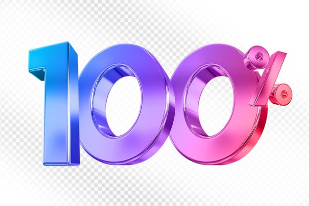 100 Prozent Gradient-Angebot in 3D