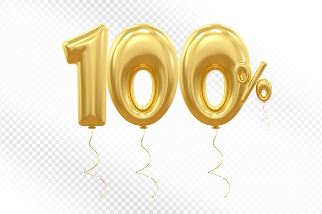 100 Prozent Rabatt auf Goldballons
