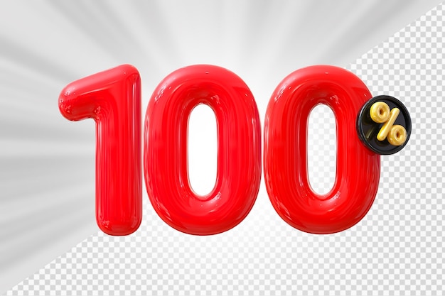 100% Rabatt auf den roten Ballon Nummer 3D