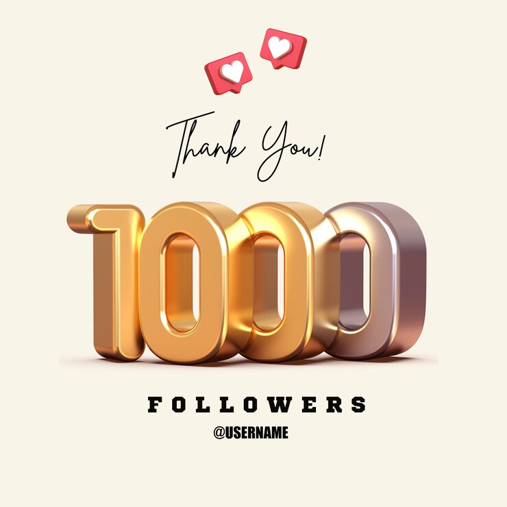 1000 Followers Milestone