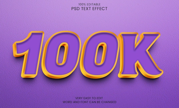 100k effetti di testo modificabili in stile psd