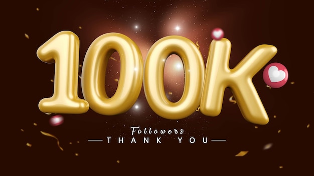 100k followers nombre d'or de luxe