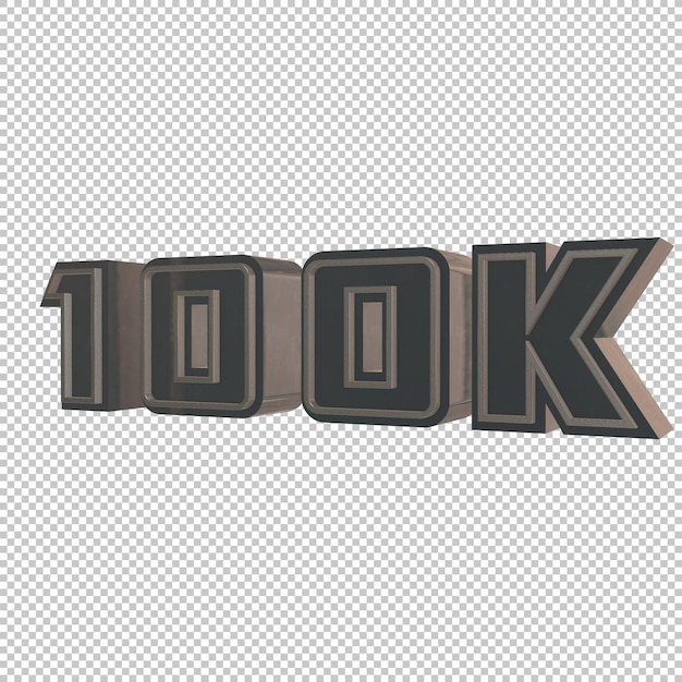 100k por cento de renderização 3d