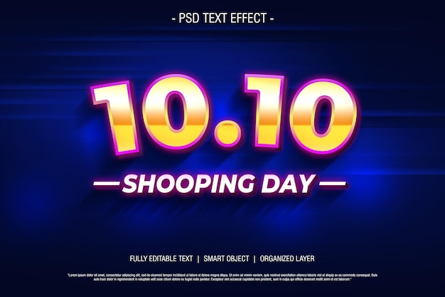 PSD 1010 3d-textstil editierbar