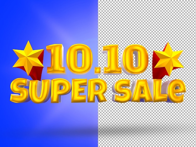 PSD 1010 super venda 3d render premium psd