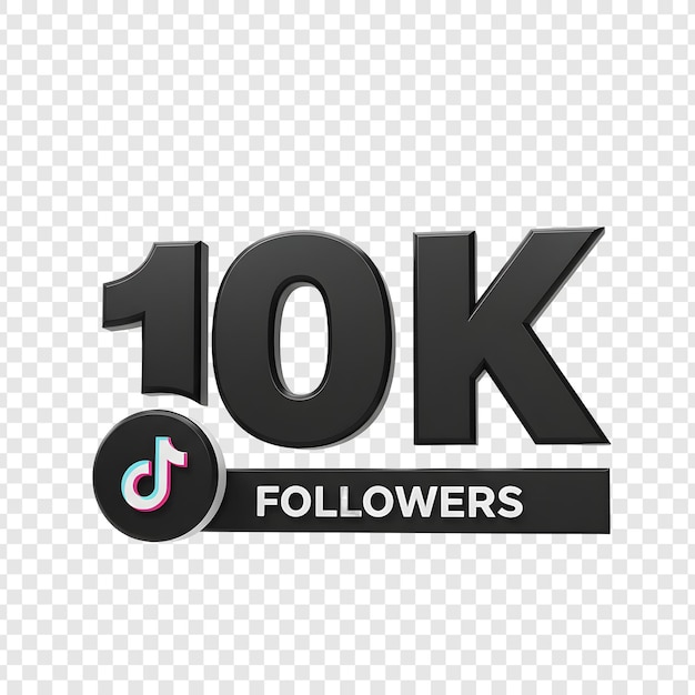 10K de seguidores en el icono de TikTok