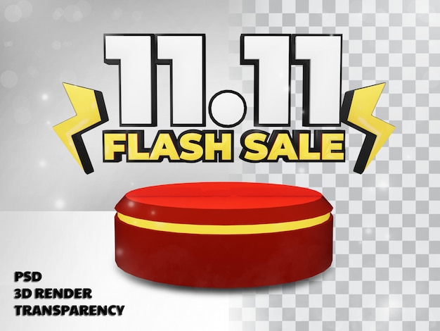 11.11 FLASH-VERKAUF MIT TRANSPARENZHINTERGRUND