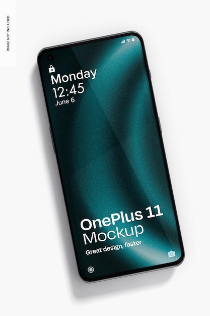 11 Mockup della vista superiore di OnePlus