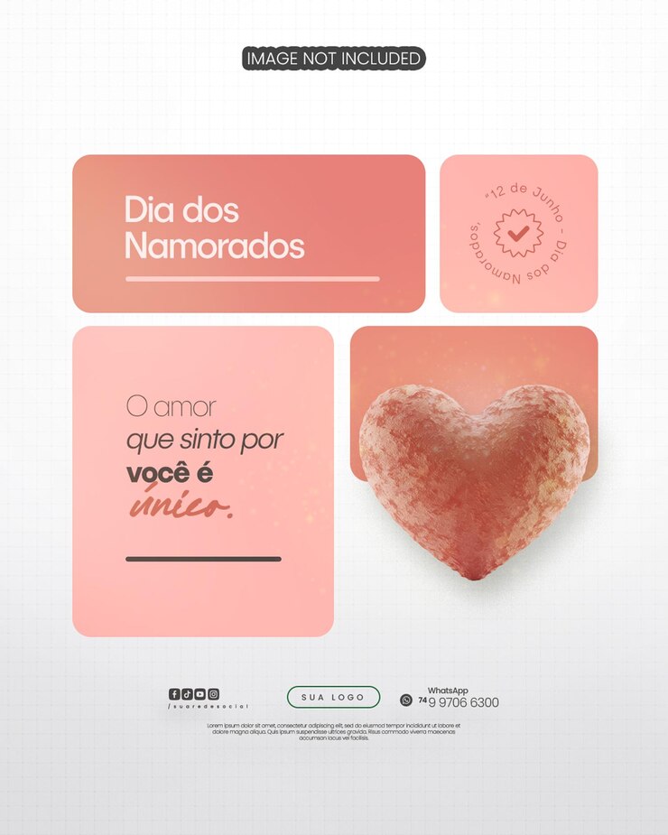 PSD 12 de junio feliz día de san valentín medios sociales editables psd feliz dia dos namorados volante