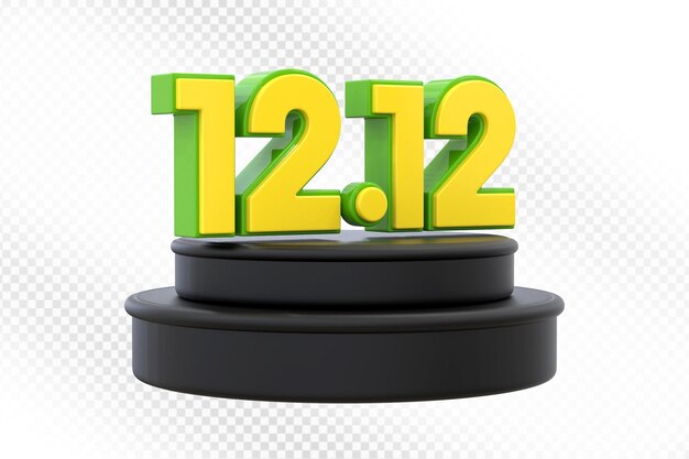 1212 Promoción de ventas con pantalla de podio 3D