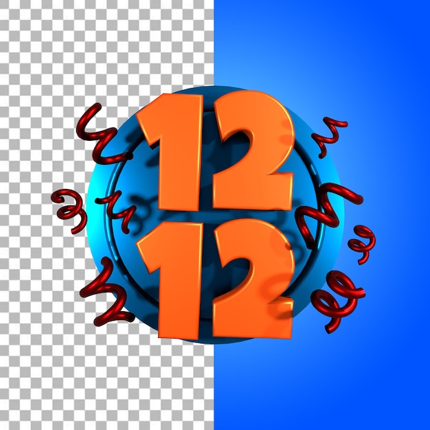 1212 Sale Icon 3D Rendering in hoher Auflösung