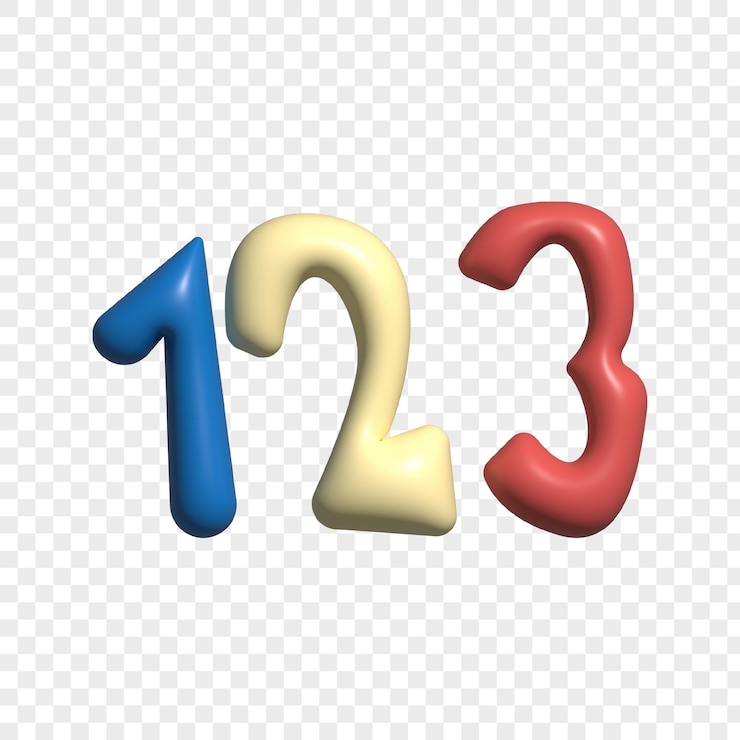 PSD 123 ícone de renderização de ilustração de objeto 3d isolado