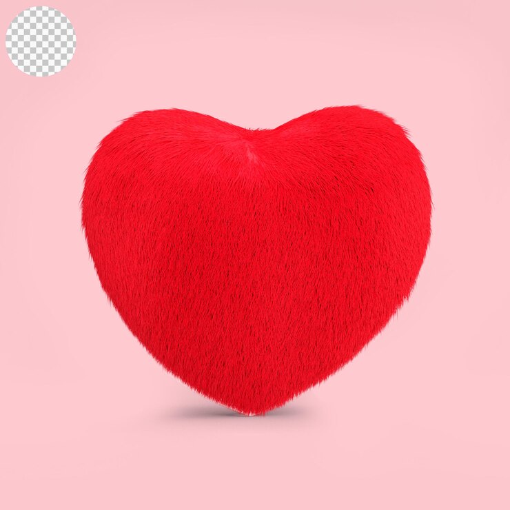PSD 14 de febrero día de san valentín icono especial en forma de corazón 3d