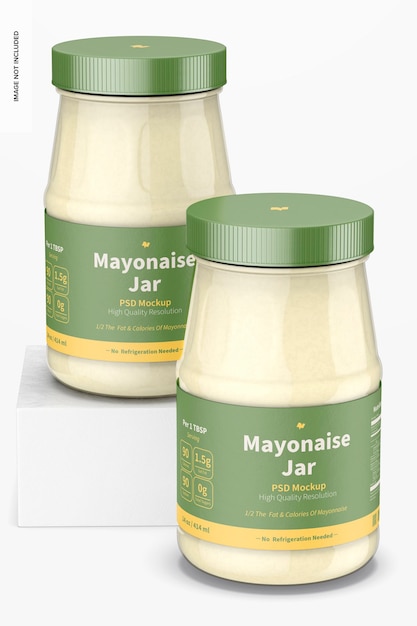 14 oz mayonnaise-gläser-modell