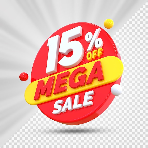 15 por ciento de descuento en Mega Render 3D