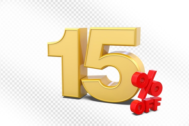 15% de descuento en la venta de oro 3D