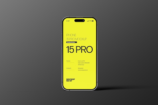 PSD 15 mockup do telefone pro