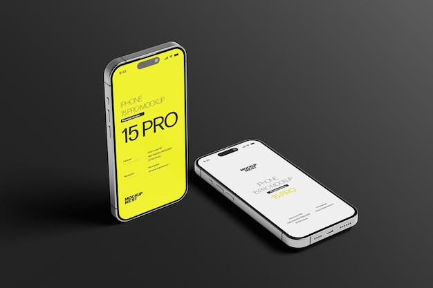 PSD 15 mockup para el teléfono pro