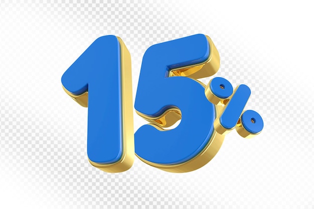 15% de oferta azul en 3D