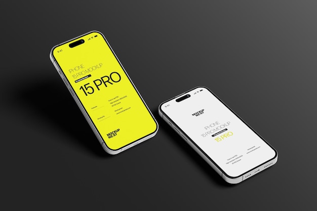 15 pro-mockup für das telefon