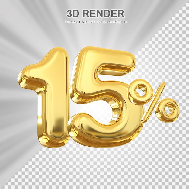 15 Prozent bieten Gold in 3D-Darstellung an