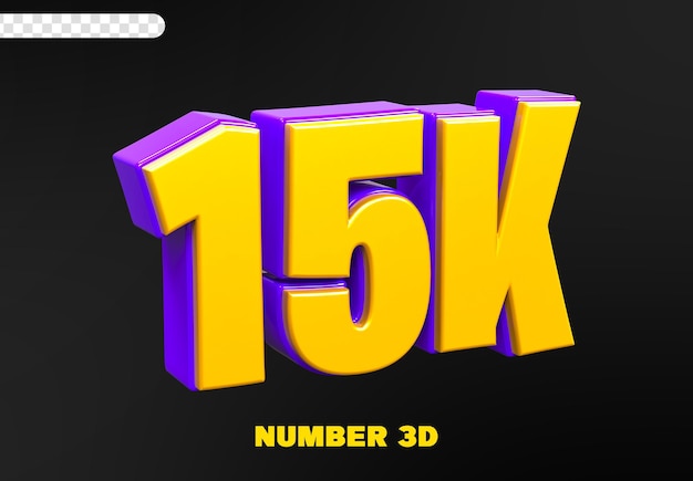 15k Suivez Le Numéro 3d