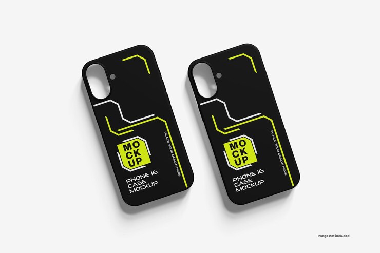 PSD 16 mockup de la caja del teléfono
