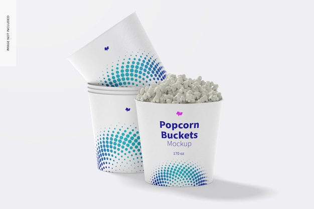 170 unzen popcorn eimer modell, rechte ansicht