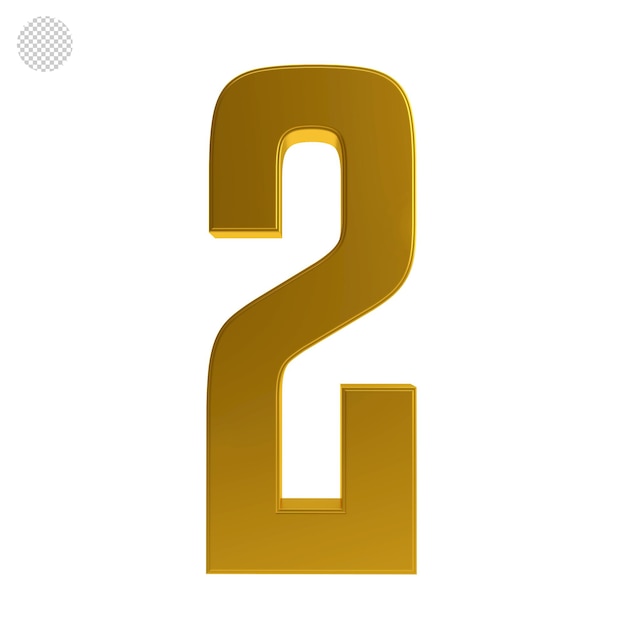 2 número 3d