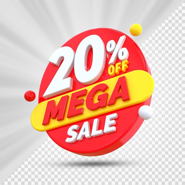 20 por ciento de descuento en Mega Render 3D