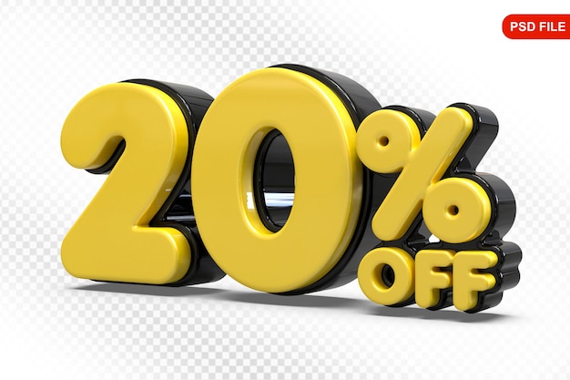 20 por ciento de oferta negra en 3D