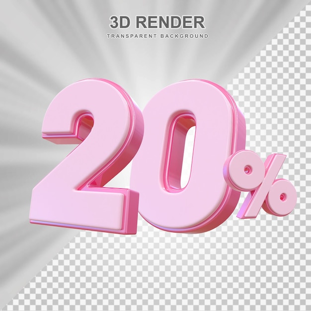 20% de desconto na venda de 3D