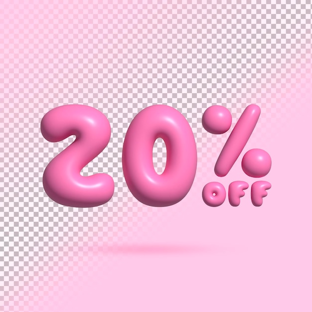 20 descontos na venda rosa
