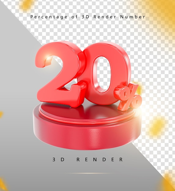 20% de descuento en la promoción de ventas de renderizado en 3D